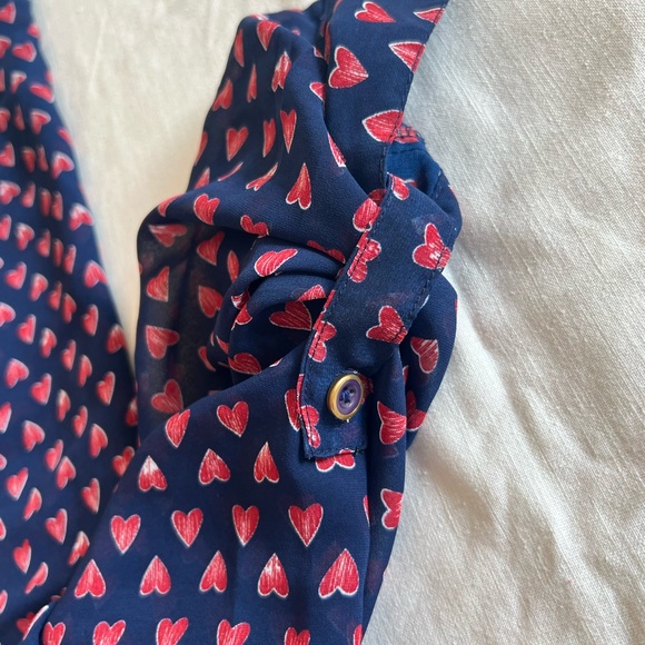 Fun & Flirt Button Down Blouse Size Small - Picture 11 of 13